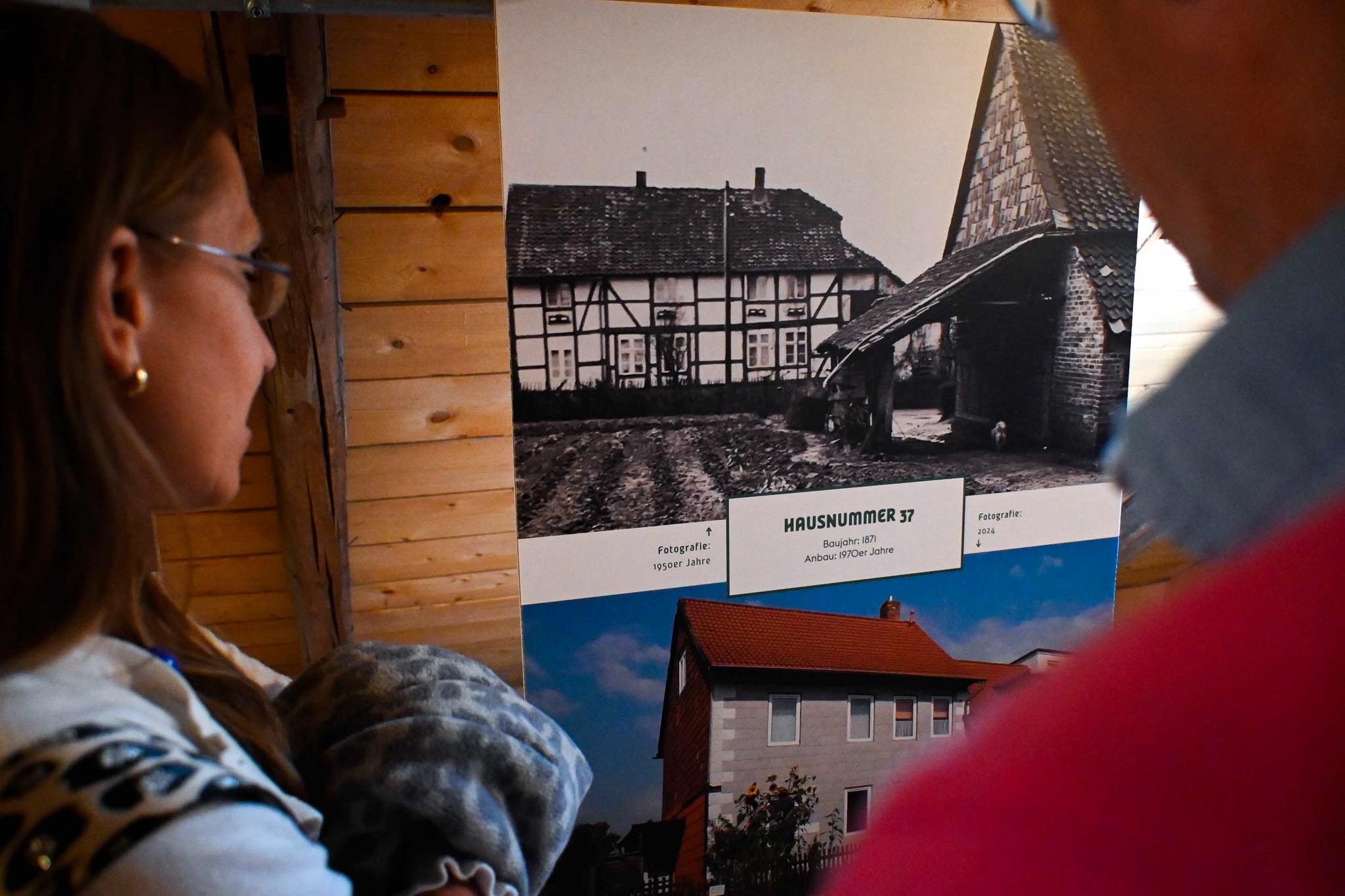 Die Hausnummer 37 in der Campestraße in Wolfenbüttel früher und heute. Foto: Max Willy Meißler