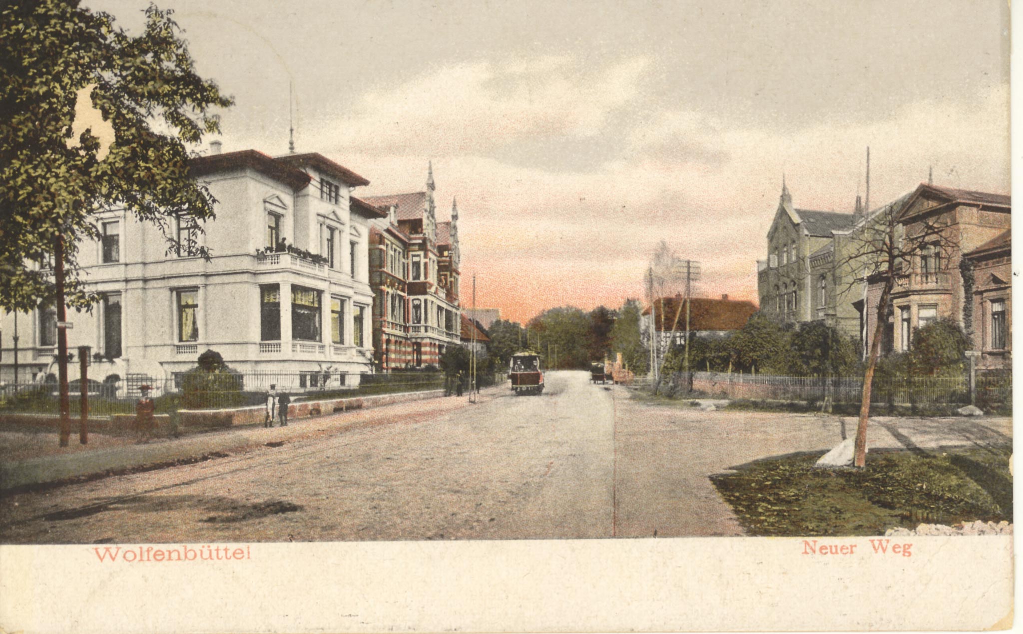 Colorierte Postkarte um1900